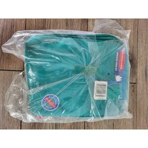 Vintage Rubbermaid Insulated Lunch Box NWT 90s Color Block Teal & Blue